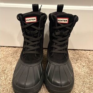 Hunter Women's Sussex Insulated Waterproof Duck Boots Black Size 9